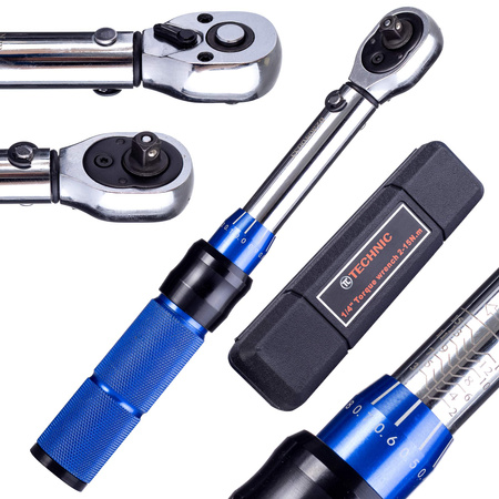 Klucz dynamometryczny 1/4", 2-15Nm, Technic E1608