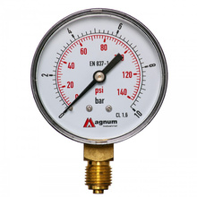 Manometr do powietrza 63mm 0-10 bar, gwint 1/4" boczny