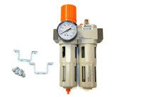 Blok przygotowania powietrza 1/2" (filtr+smarownica+reduktor), Magnum QFC4000-04