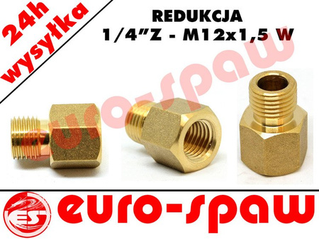 Redukcja manometryczna 1/4'Z na M12x1,5 W