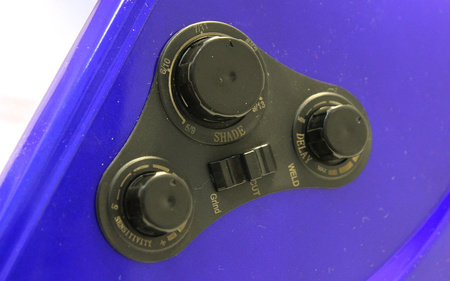 Przyłbica automatyczna Magnum SHADOW Panorama niebieska True Color