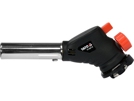 Palnik gazowy odgięty do lutowania 360, piezo, na kartusze YATO