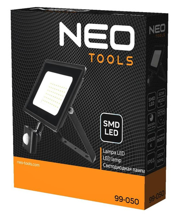 Reflektor z czujnikiem ruchu 50W 4000lm NEO 99-050