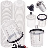 Zestaw kubków do mieszania lakieru system PPS - 50 sztuk