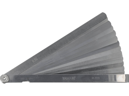 Szczelinomierz 200mm, 0.05-0.5mm, 14 listków,  YATO