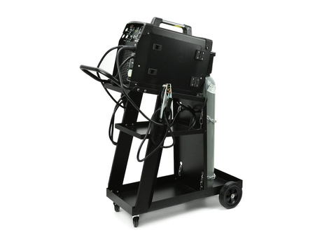 Wózek spawalniczy z półką i miejscem na butlę