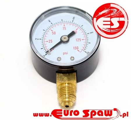 Manometr do powietrza 50mm 0-10 bar gwint 1/4" boczny