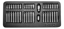 Wkład szafki warsztatowej - końcówki wkrętakowe 40szt; NEO 84-236