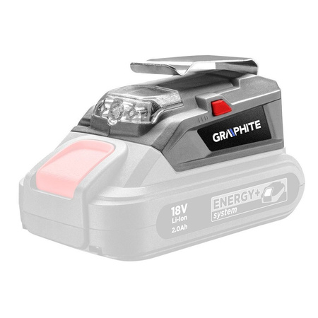 Adapter USB – latarka LED do aku Energy+ 58G025