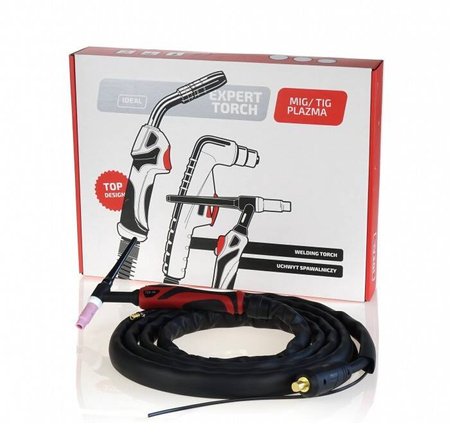 Uchwyt spawalniczy TIG SR-26 FLEX 2PIN (4 metry) z wtykiem ŁW/ŁP-50