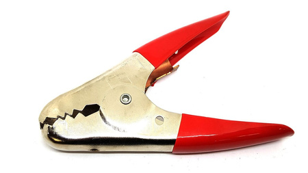 Zacisk masowy Pirania do kabli rozruchowych czerwony