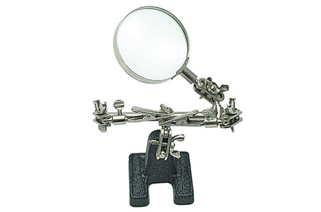 Trzecia ręka - uchwyt ze szkłem powiększającym 62mm