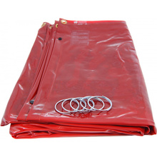 Zasłona spawalnicza 180x180cm czerwona MAGNUM SP-C66PF-R