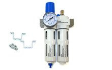 Blok przygotowania powietrza 1/4" (filtr+smarownica+reduktor), Magnum QFC2010