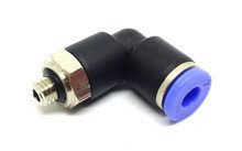 Kolanko obrotowe fi 4mm z gwintem metrycznym M5