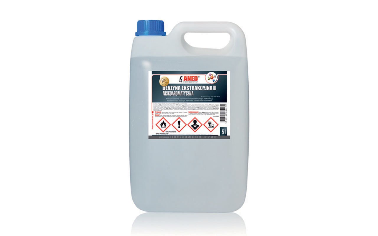 Rozpuszczalnik Benzyna Ekstrakcyjna 5L - Artykuły Chemiczne Rozpuszczalniki - Euro-Spaw