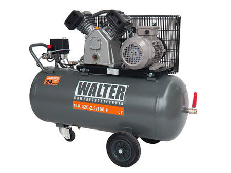 Kompresor tłokowy WALTER GK 420-2.2/100 100L
