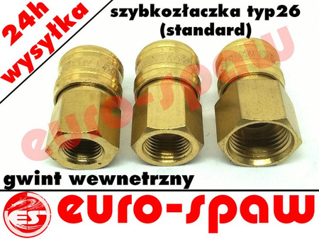 Szybkozłączka pneumatyczna TYP26 3/8" W